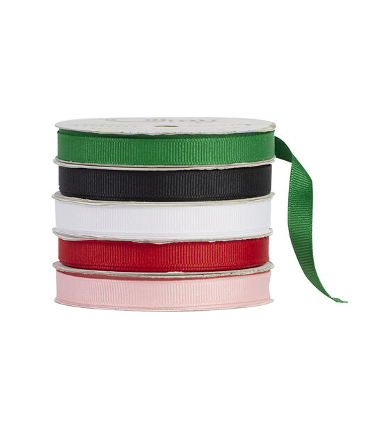 3 Yards Offray 1.5 Wide Grosgrain Ribbon Green Tiger Stripe Print